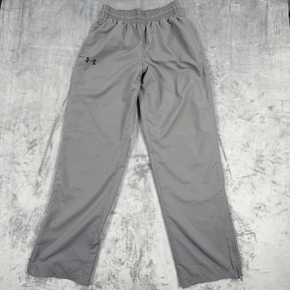 Under Armour Pants Mens Small Gray Loose Fit Training Windbreaker Athletic Pants
